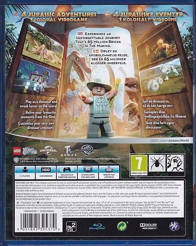 LEGO Jurassic World - PS4 (A Grade) (Genbrug)